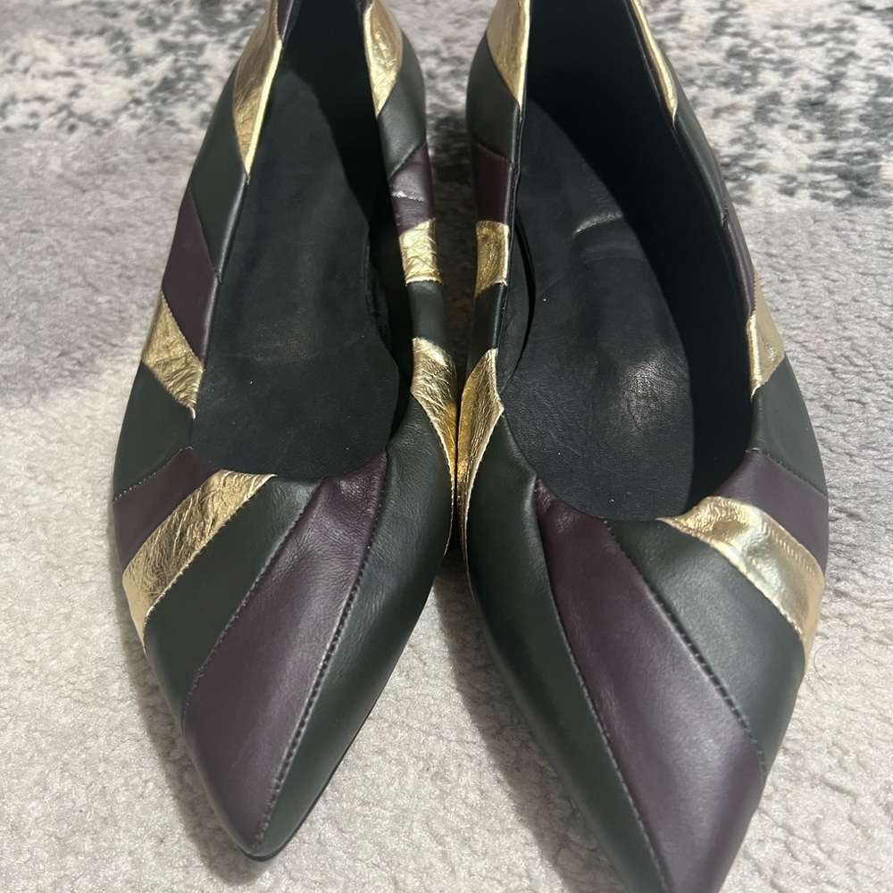 Anine Bing Collette Ballerina Flats in Patchwork